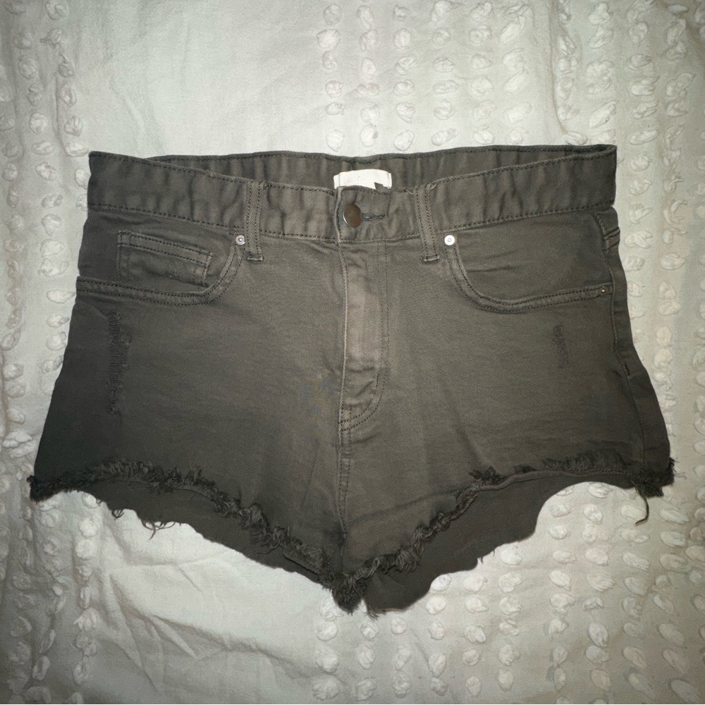 H&M Army Green Short Shorts